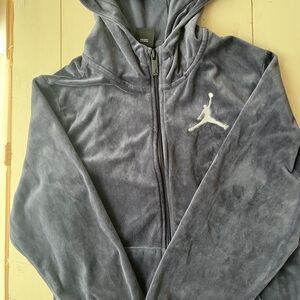 Jordan Charcoal Zip-Up Hoodie
